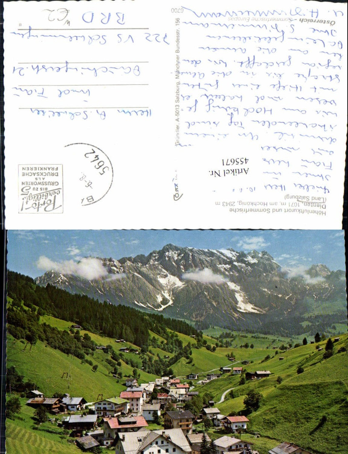 455671,Dienten am Hochkönig Totale Bergkulisse