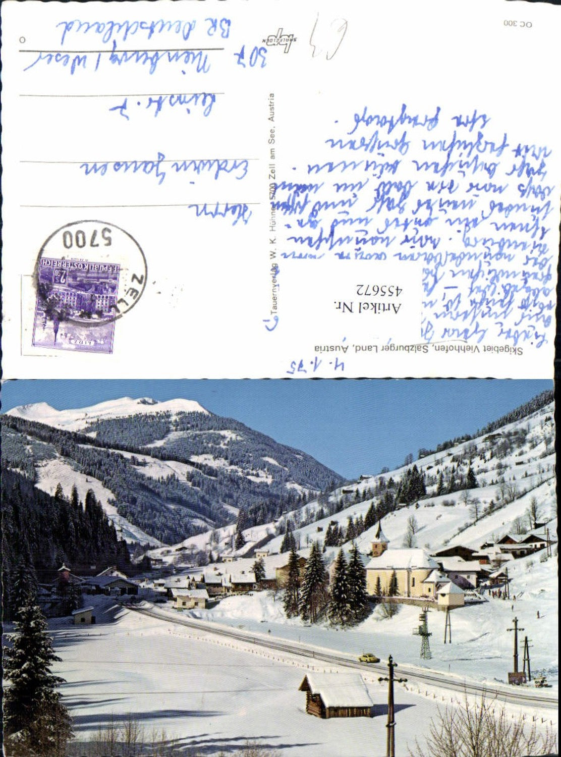 455672,Viehhofen Totale Bergkulisse Winterbild