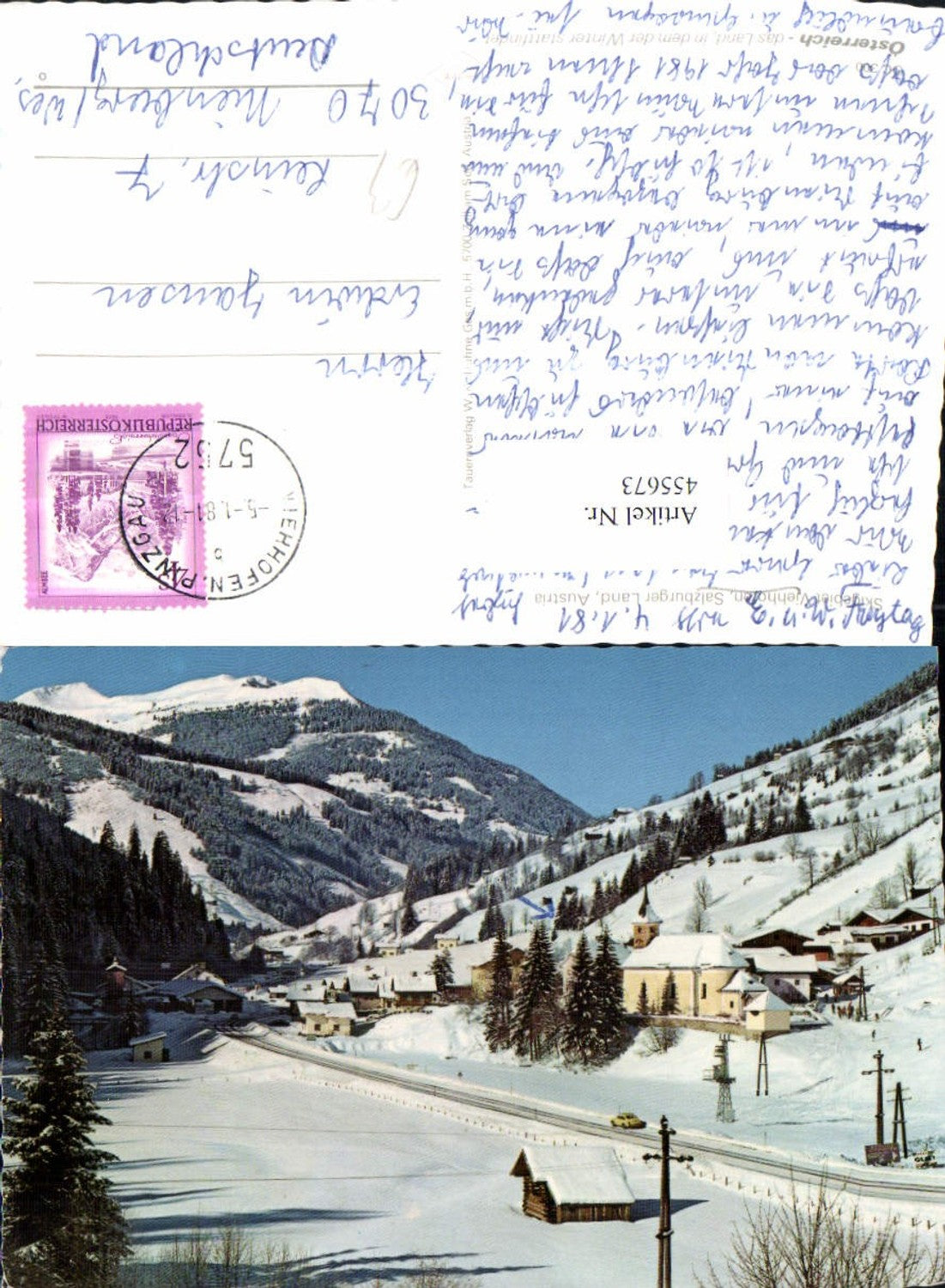 455673,Viehhofen Totale Bergkulisse Winterbild