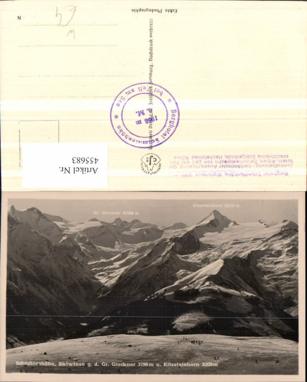 455683,Schmittenhöhe b. Zell am See Skipiste Bergkulisse Winterbild