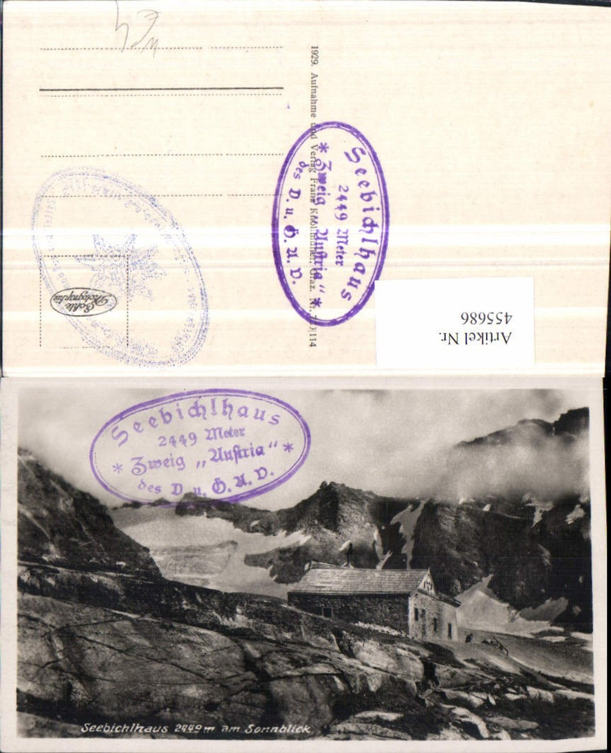 455686,Seebichlhaus Berghütte am Sonnblick b. Rauris Bergkulisse