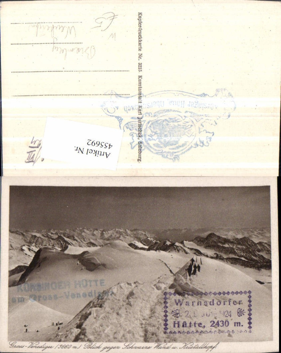 455692,Großvenediger b. Neukirchen geg. Schwarze Wand Bergkulisse