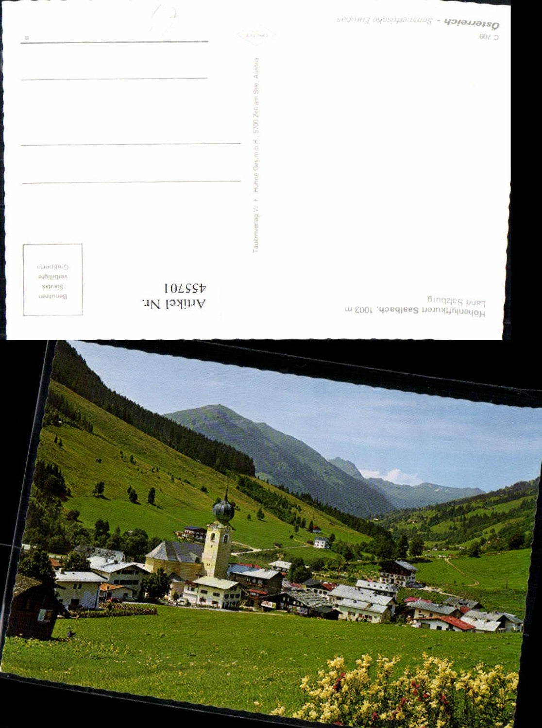 455701,Saalbach Totale Bergkulisse