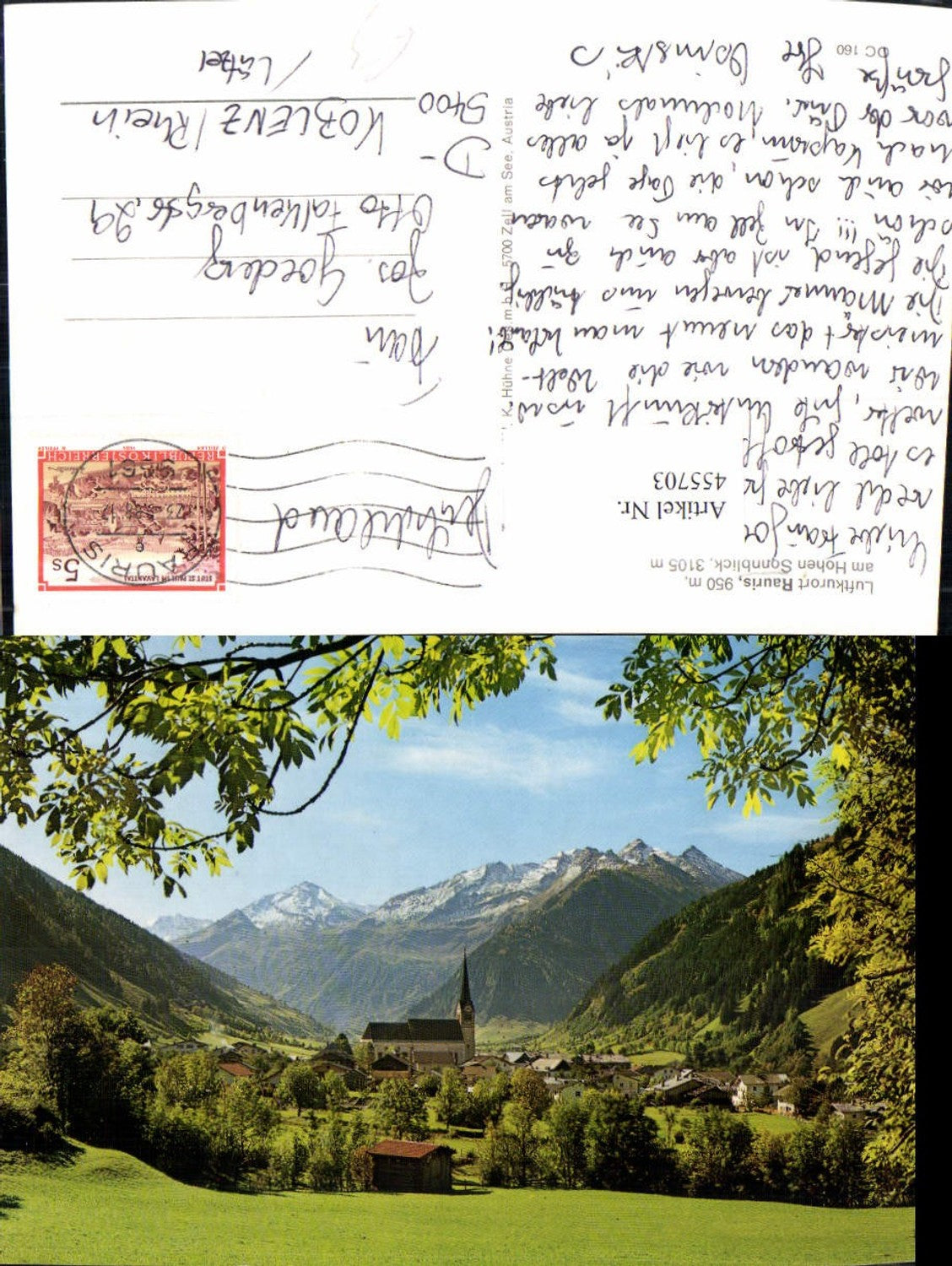 455703,Rauris am Hohen Sonnblick Totale Bergkulisse