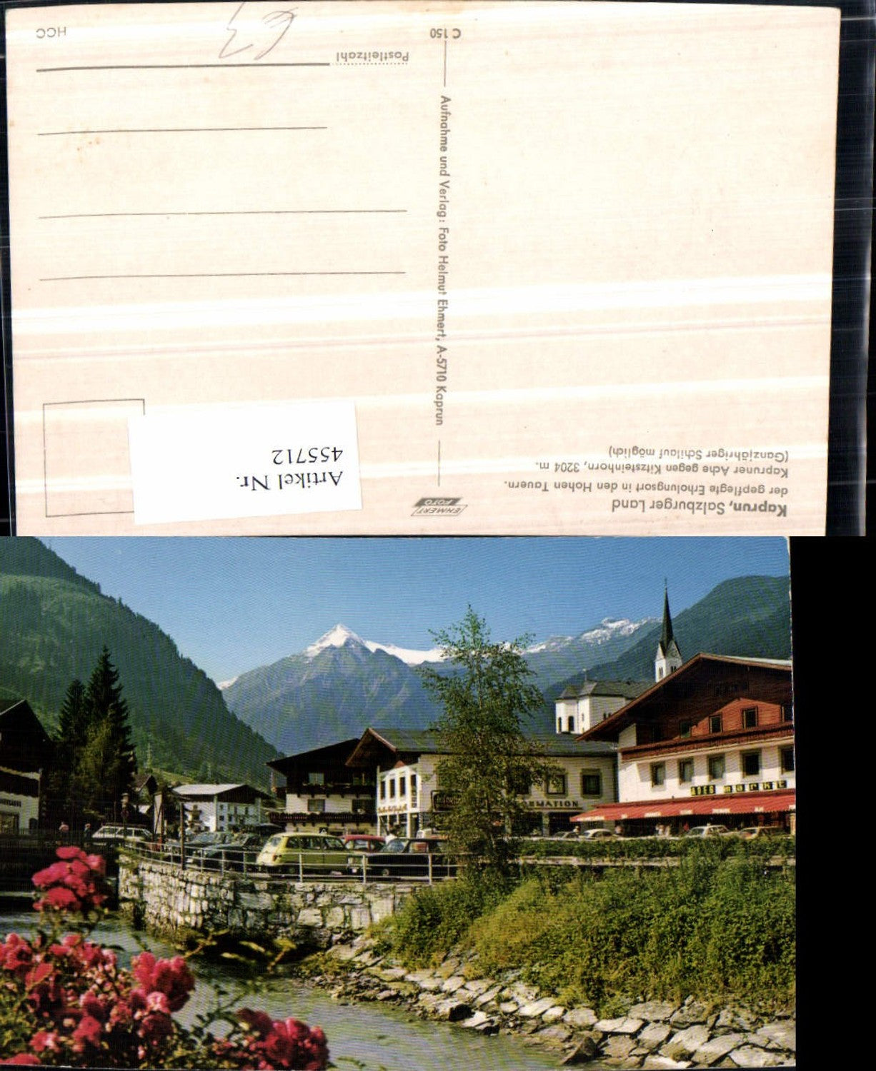 455712,Kaprun Ache ADEG Markt geg. Kitzsteinhorn Bergkulisse