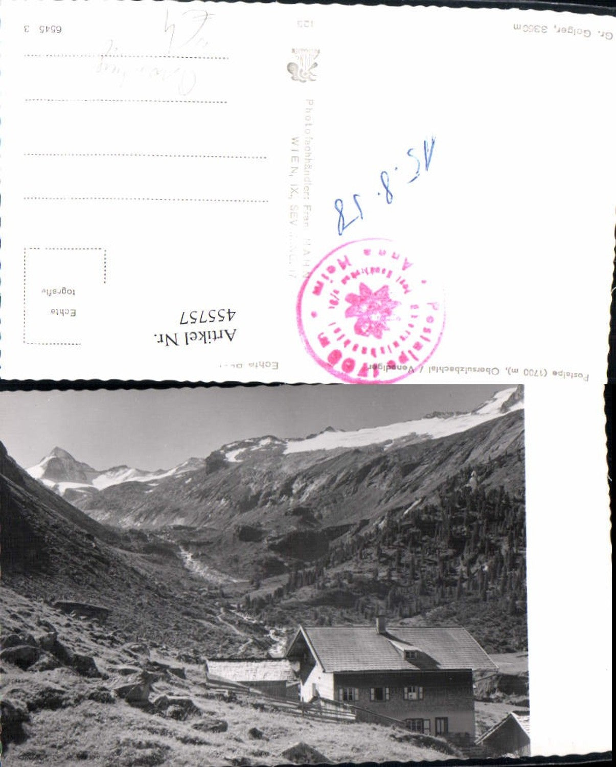 455757,Postalpe Obersulzbachtal b. Bramberg Bergkulisse