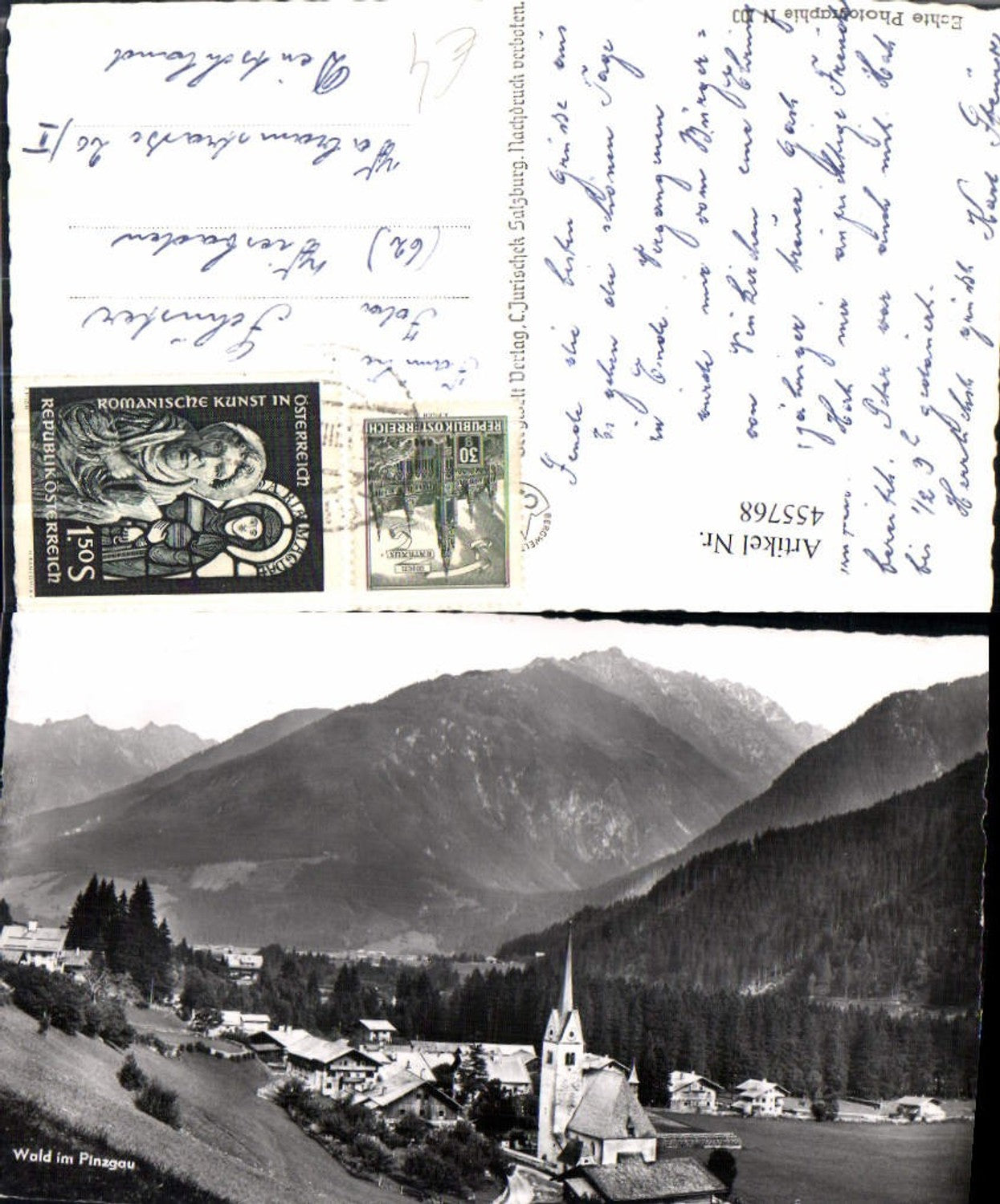 455768,Wald im Pinzgau Totale Bergkulisse