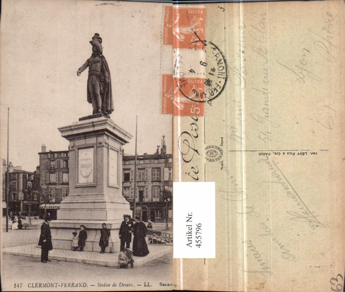 455796,Auvergne Puy-de-Dome Clermont-Ferrand Statue de Desaix Denkmal