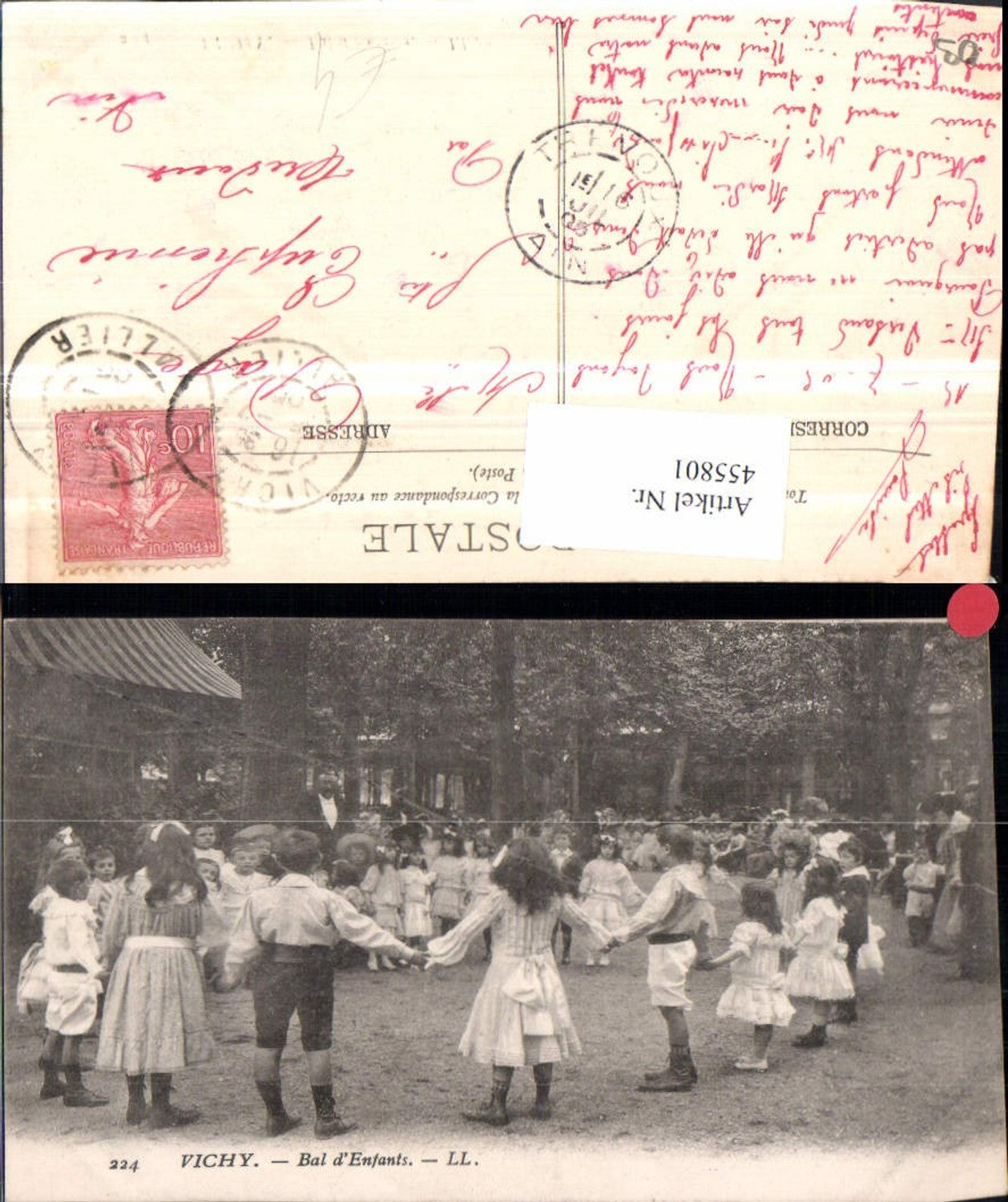 455801,Auvergne Allier Vichy Bal d'Enfants Kinder Ringeltanz