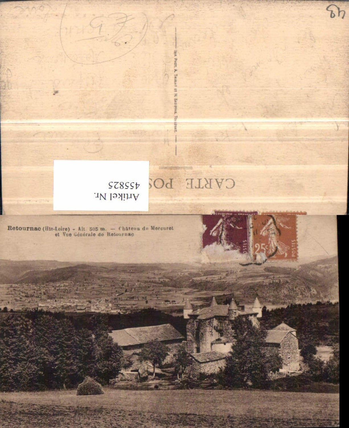 455825,Auvergne Haute-Loire Retournac Chateau du Mercuret Schloss