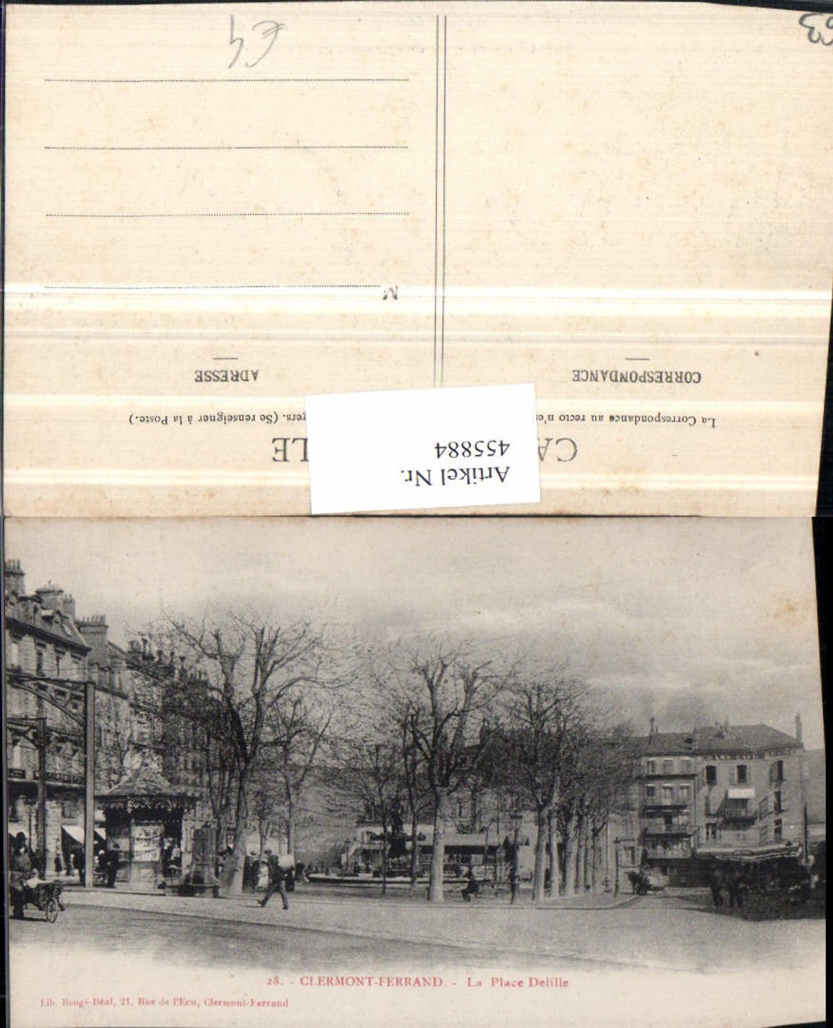 455884,Auvergne Puy-de-Dome Clermont-Ferrand Place Delille Platz