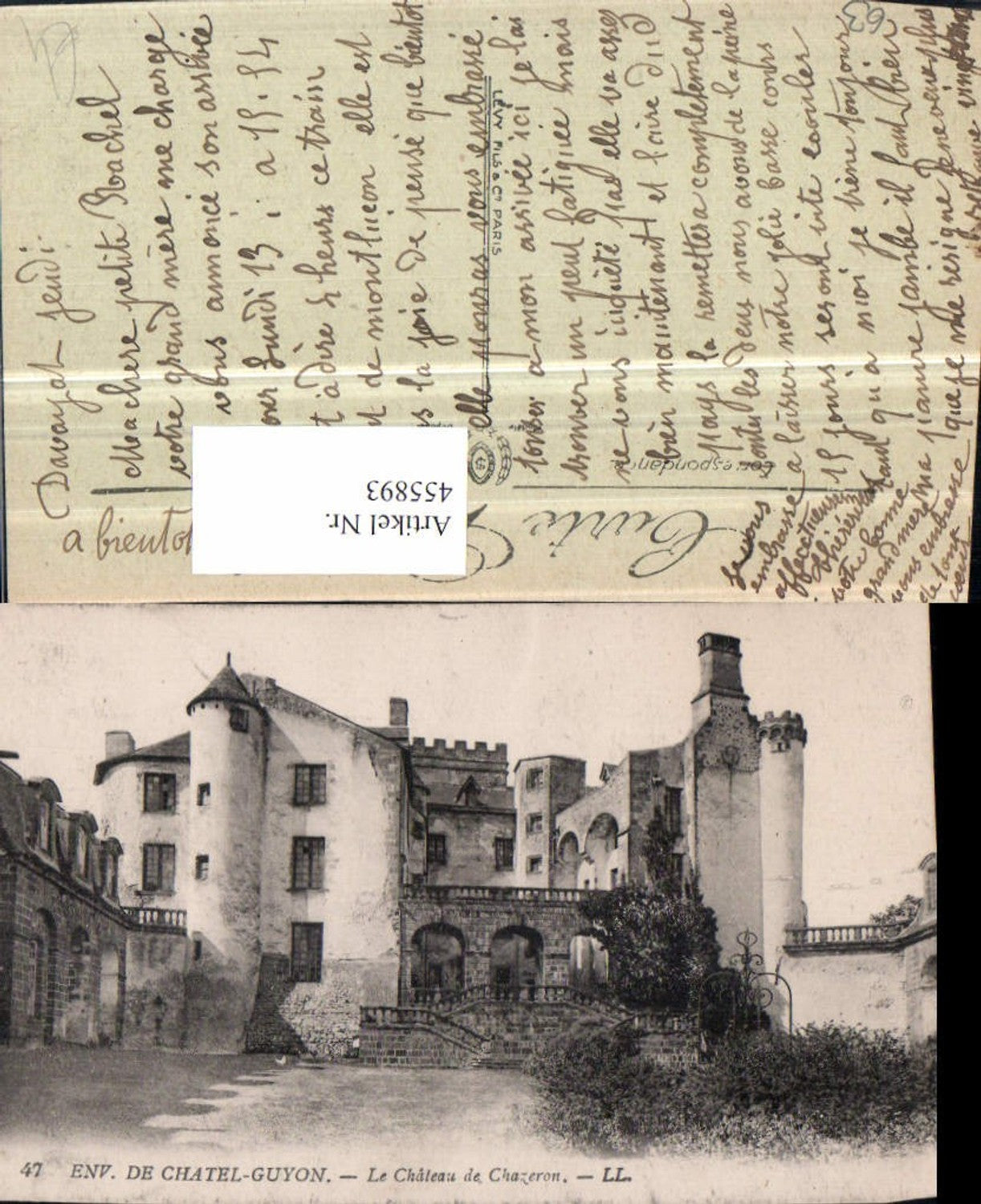455893,Auvergne Puy-de-Dome Chatel-Guyon Chateau de Chazeron Schloss