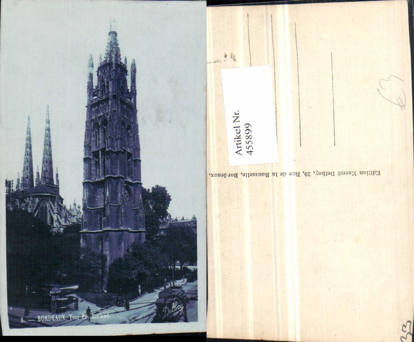 455899,Aquitanien Gironde Bordeaux Tour Pey-Berland Turm