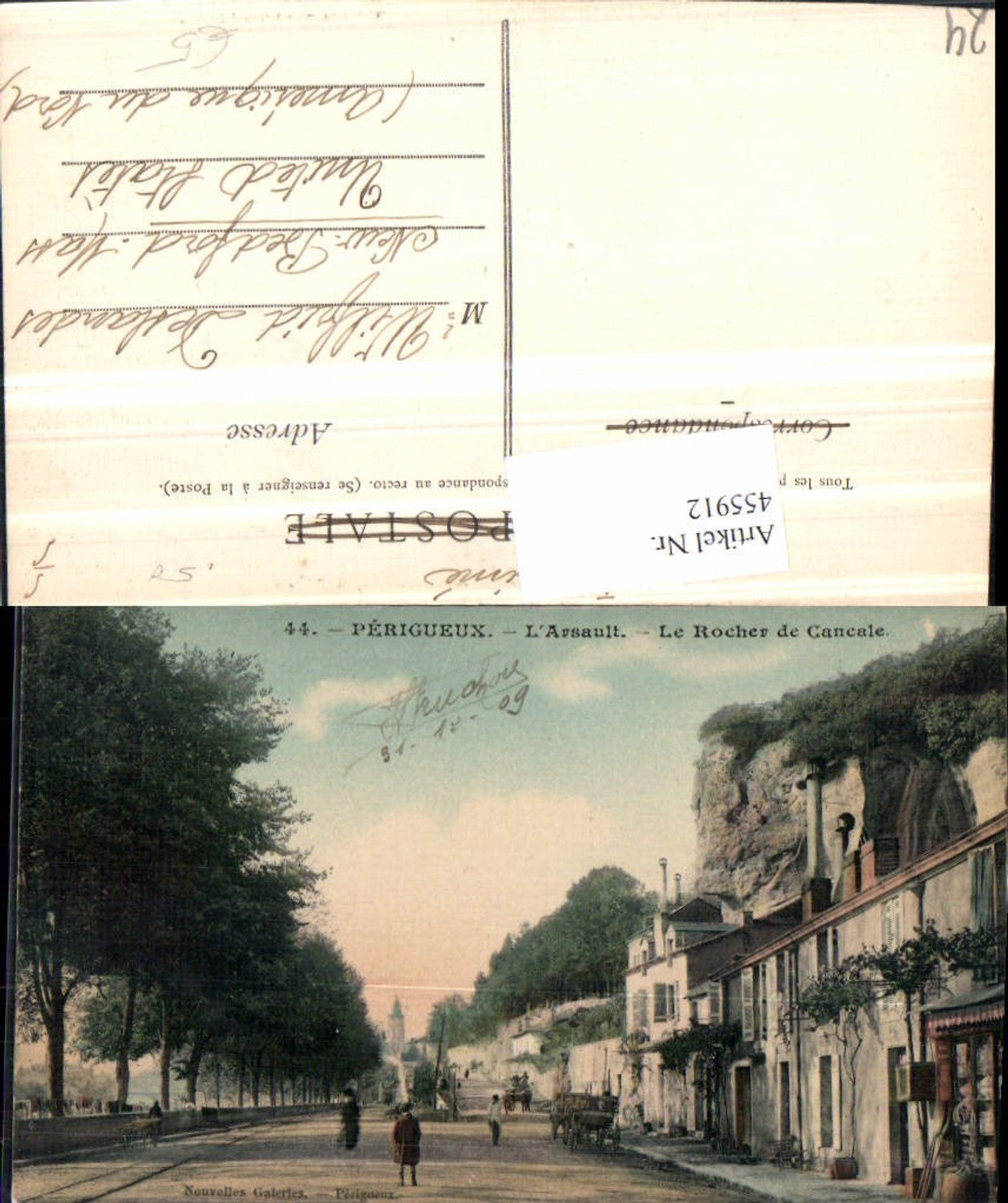 455912,Aquitanien Dordogne Perigueux Arsault Straßenansicht