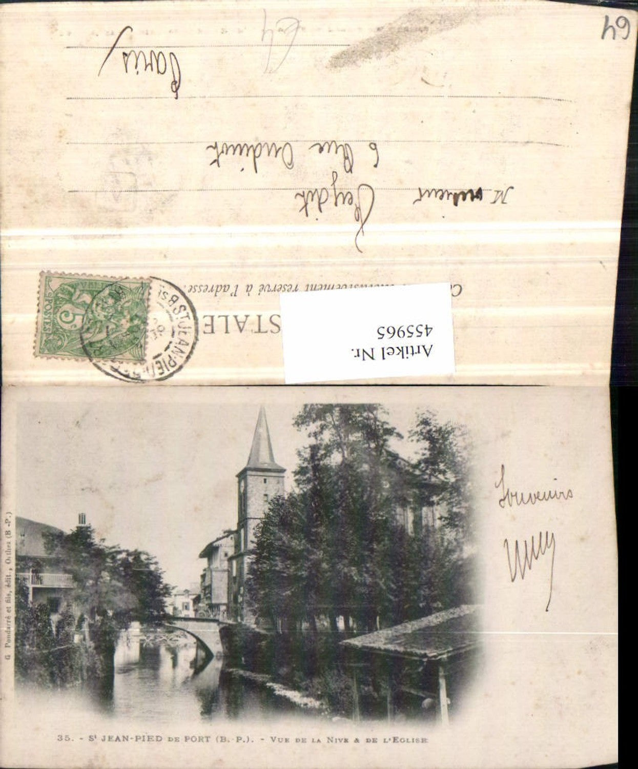 455965,Aquitanien Pyrenees-Atlantiques St Jean-Pied de Port Eglise Kirche