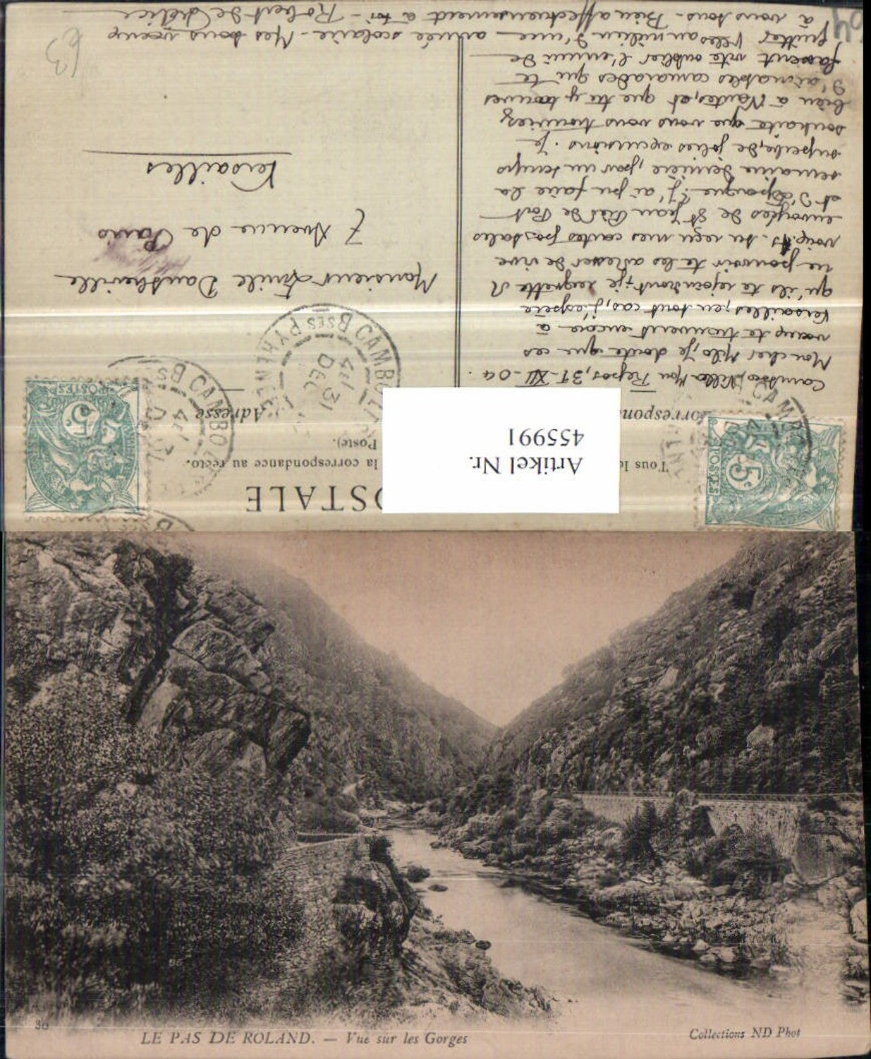 455991,Aquitanien Pyrenees-Atlantiques Pas de Roland Gorges Schlucht