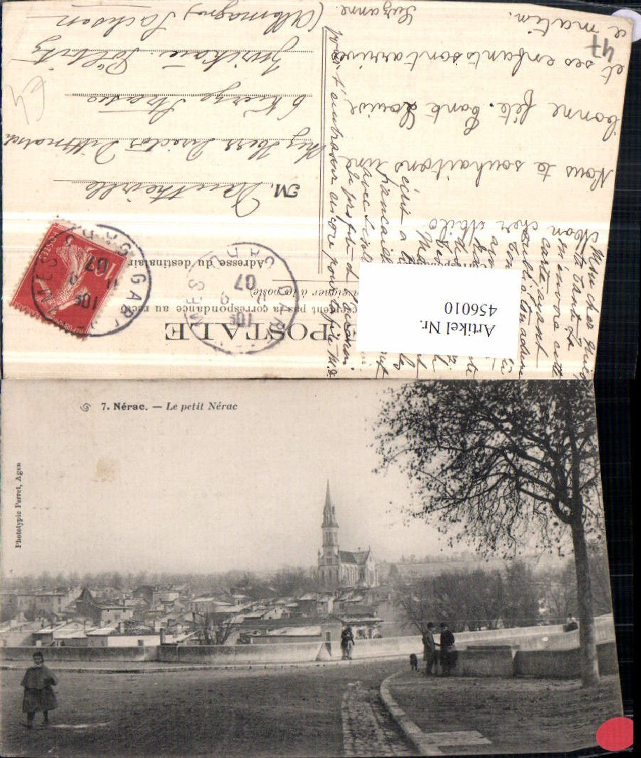 456010,Aquitanien Lot-et-Garonne Nerac Totale Kirche