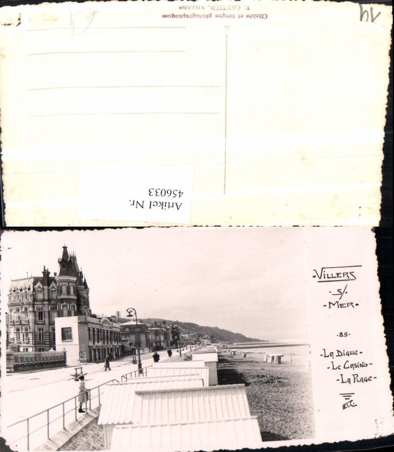 456033,Basse-Normandie Calvados Villers-sur-Mer Casino Strand Plage