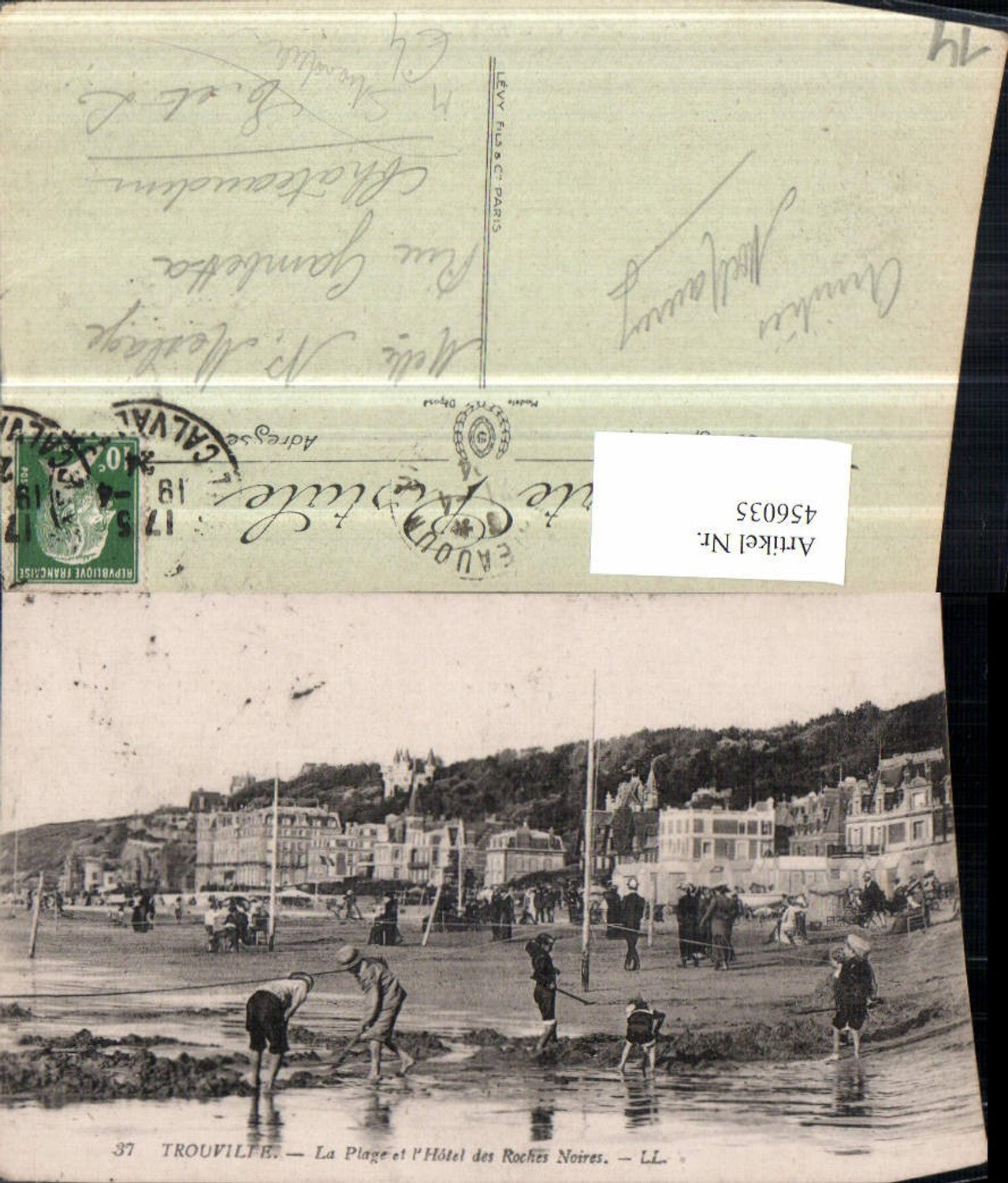 456035,Basse-Normandie Calvados Trouville Plage et Hotel Strandleben