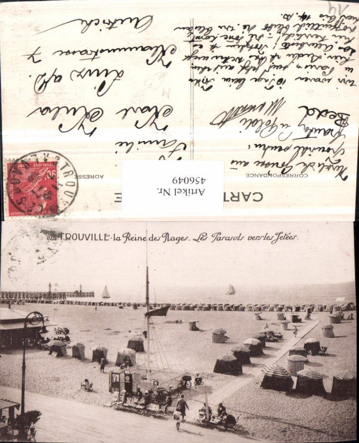 456049,Basse-Normandie Calvados Trouville Plage Strand Strandleben