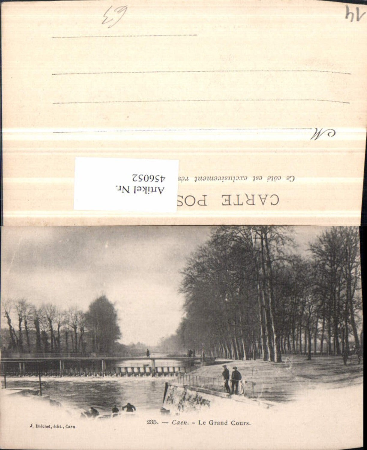 456052,Basse-Normandie Calvados Caen Grand Cours Wehr Brücke