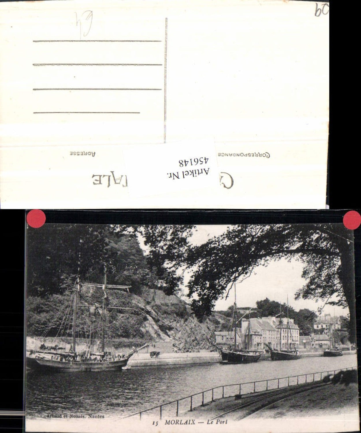 456148,Bretagne Finistere Morlaix Le Port Hafen Segelschiffe