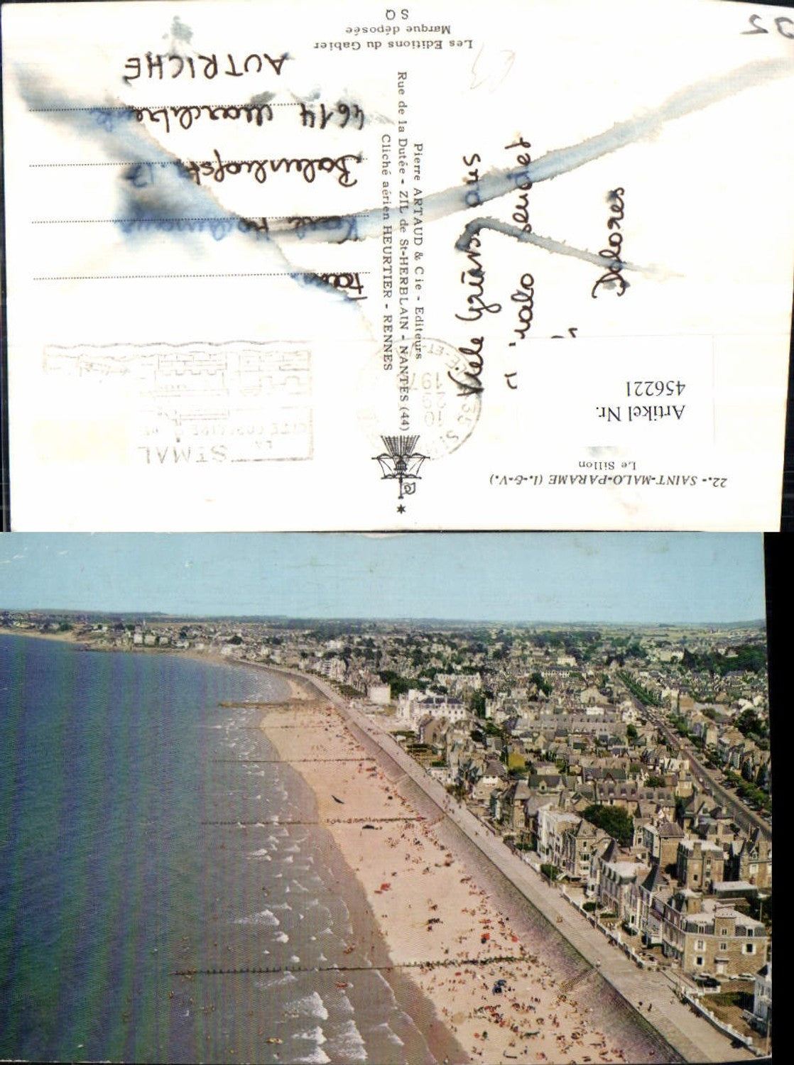 456221,Bretagne Ille-et-Vilaine Saint-Malo-Parame Le Sillon Totale Strand