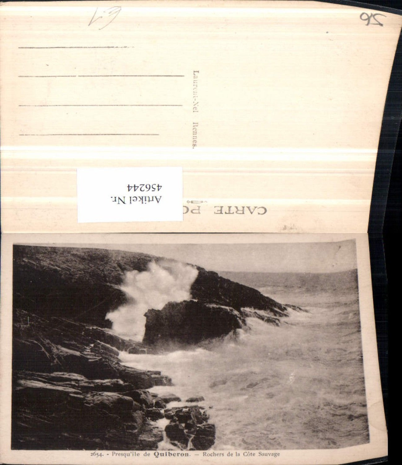 456244,Bretagne Morbihan Quiberon Rochers de la Cote Sauvage Küste