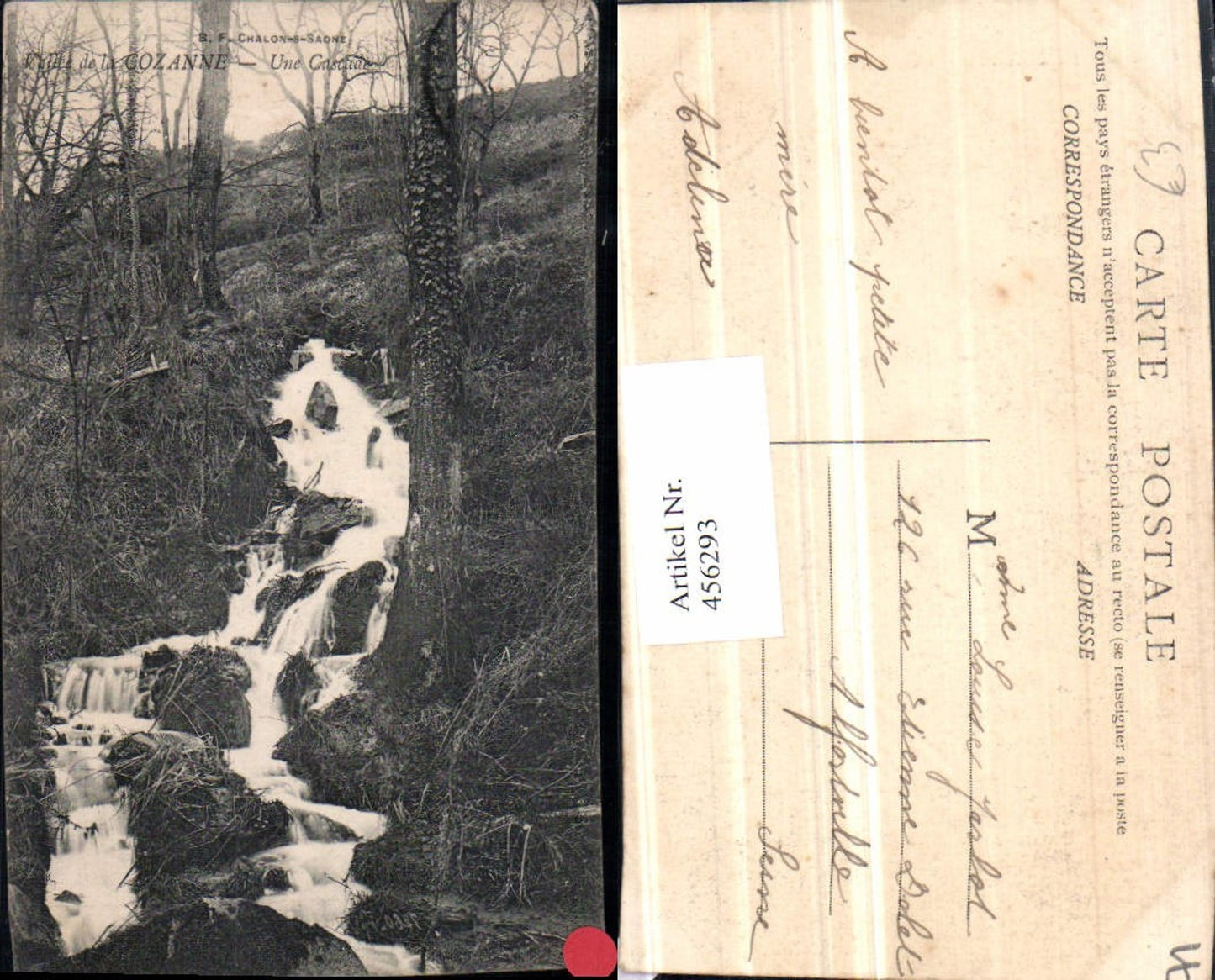 456293,Burgund Saone-et-Loire Vallee de la Cozanne Cascade Wasserfall