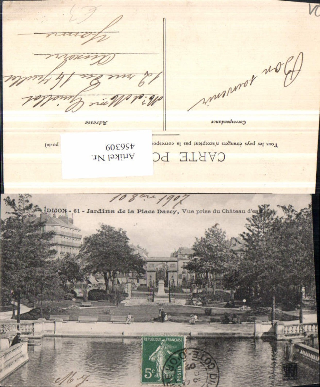 456309,Burgund Cote-Or Dijon Jardins de la Place Darcy Park