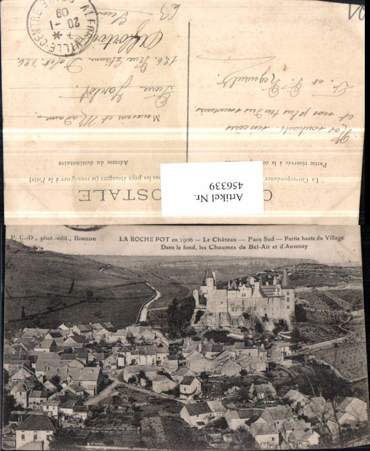 456339,Burgund Cote-Or La Roche-Pot Le Chateau Totale Schloss