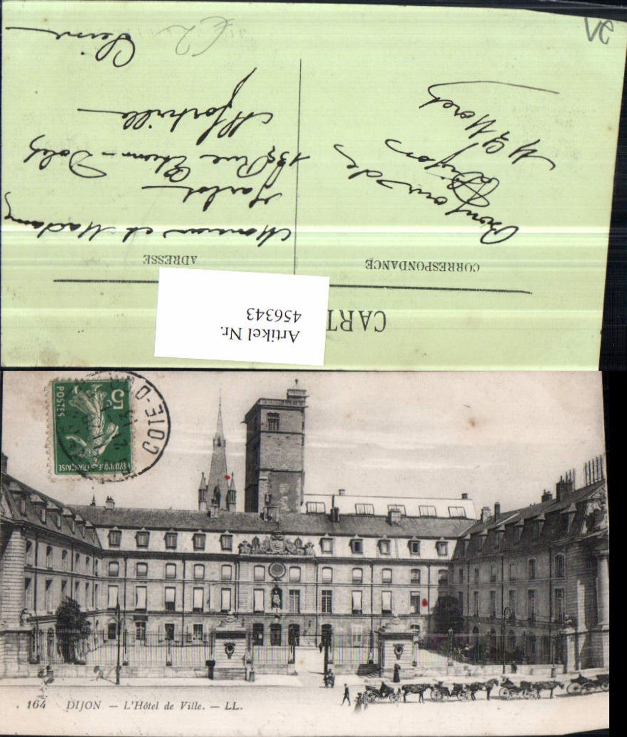 456343,Burgund Cote-Or Dijon L'Hotel de Ville Rathaus