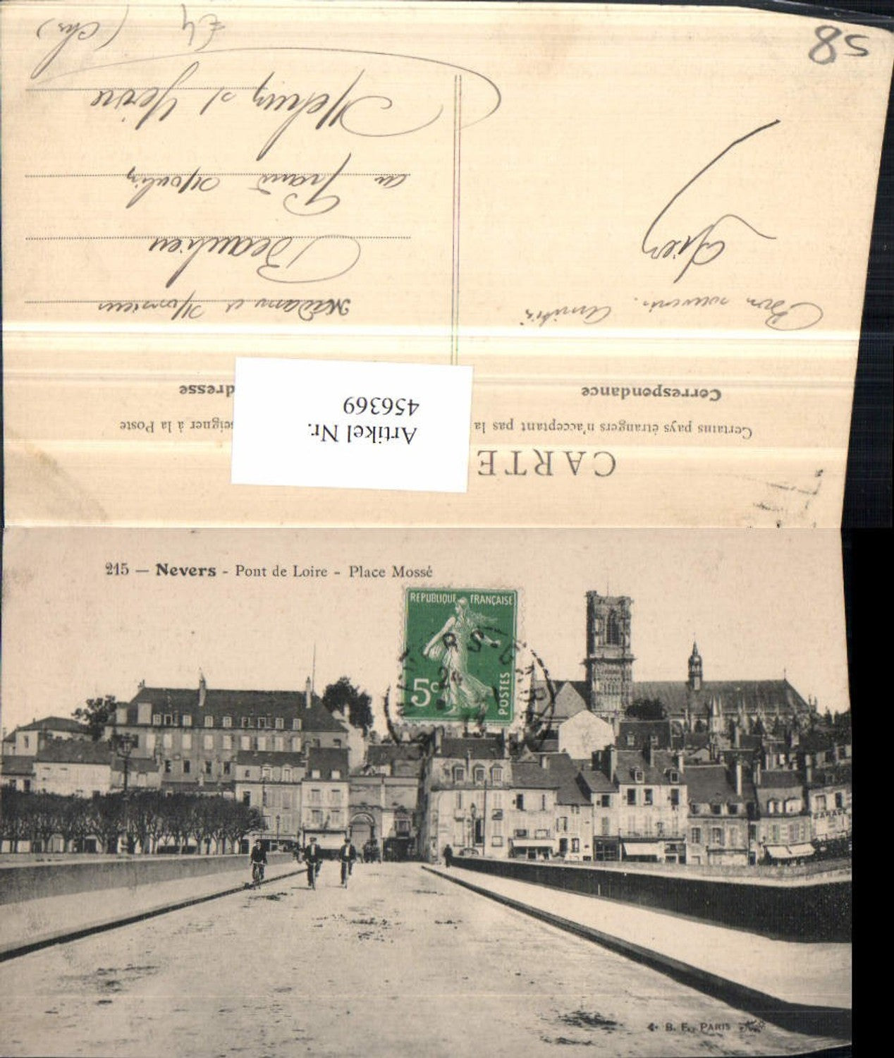 456369,Burgund Nievre Nevers Pont de Loire Place Mosse Brücke