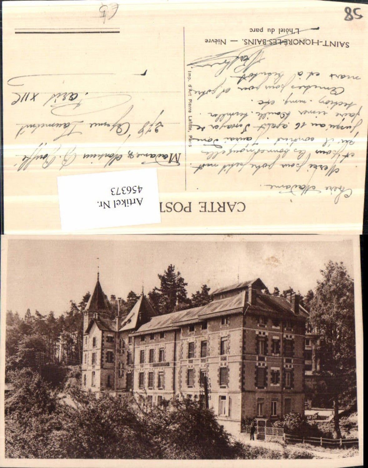 456373,Burgund Nievre Saint-Honore-les-Bains Hotel du Parc