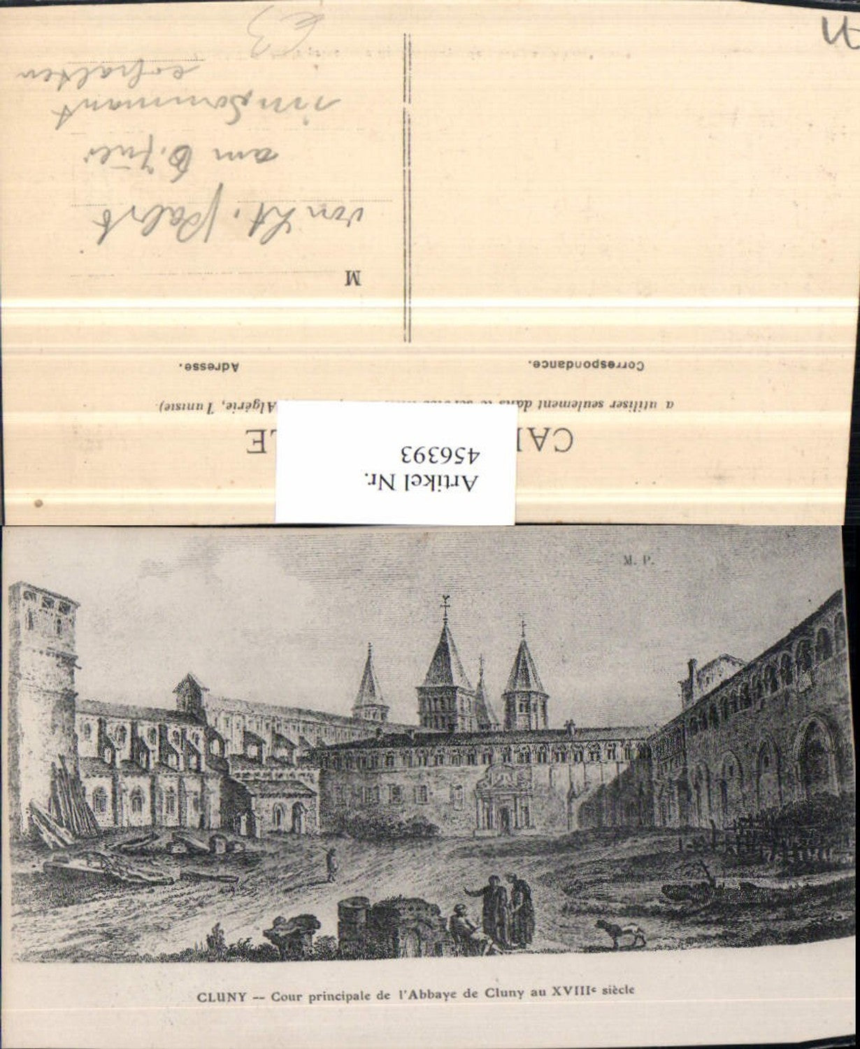 456393,Künstler AK Burgund Saone-et-Loire Cluny Abbaye Kloster Hof
