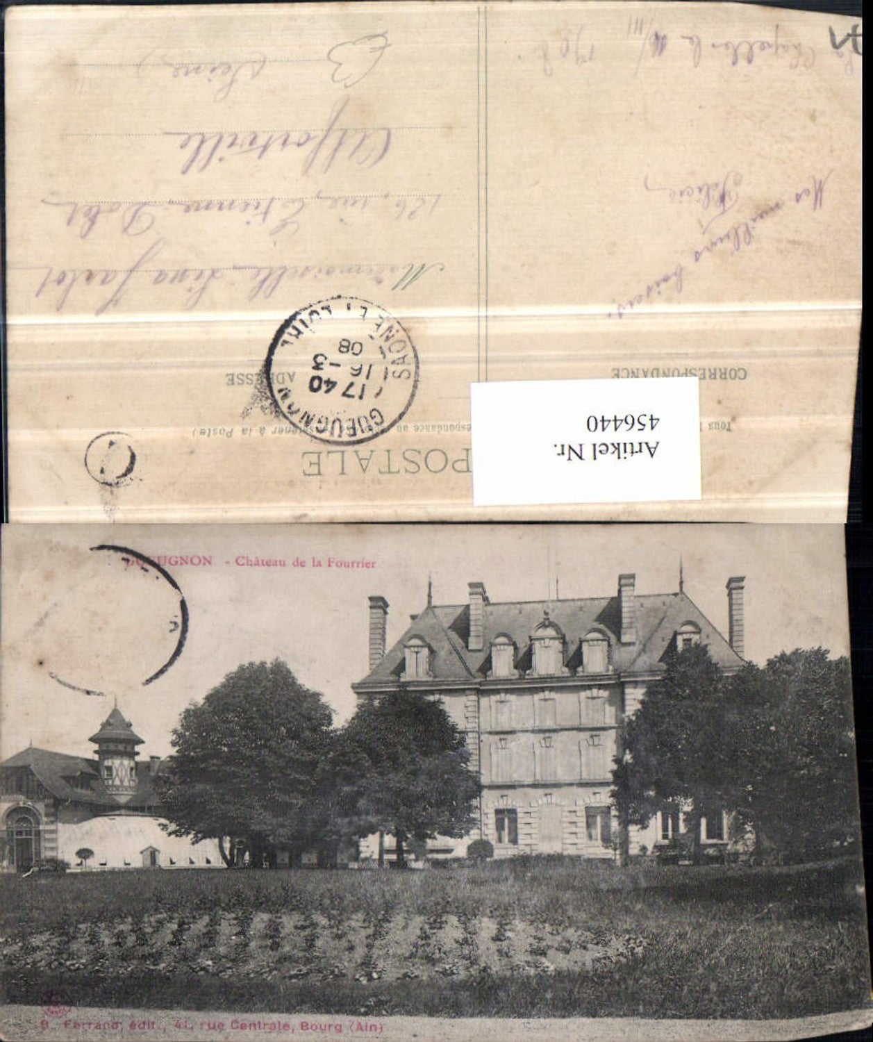 456440,Burgund Saone-et-Loire Gueugnon Chateau Fourrier Schloss