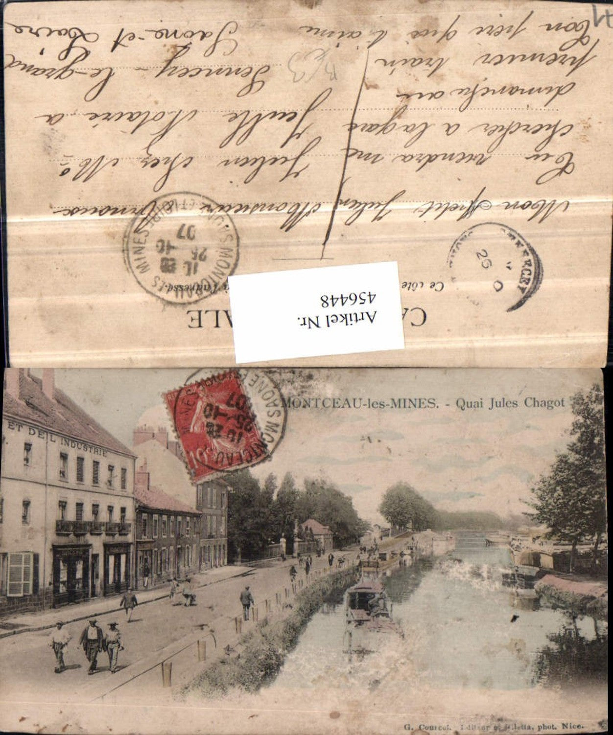 456448,Burgund Saone-et-Loire Montceau-les-Mines Quai Fluss