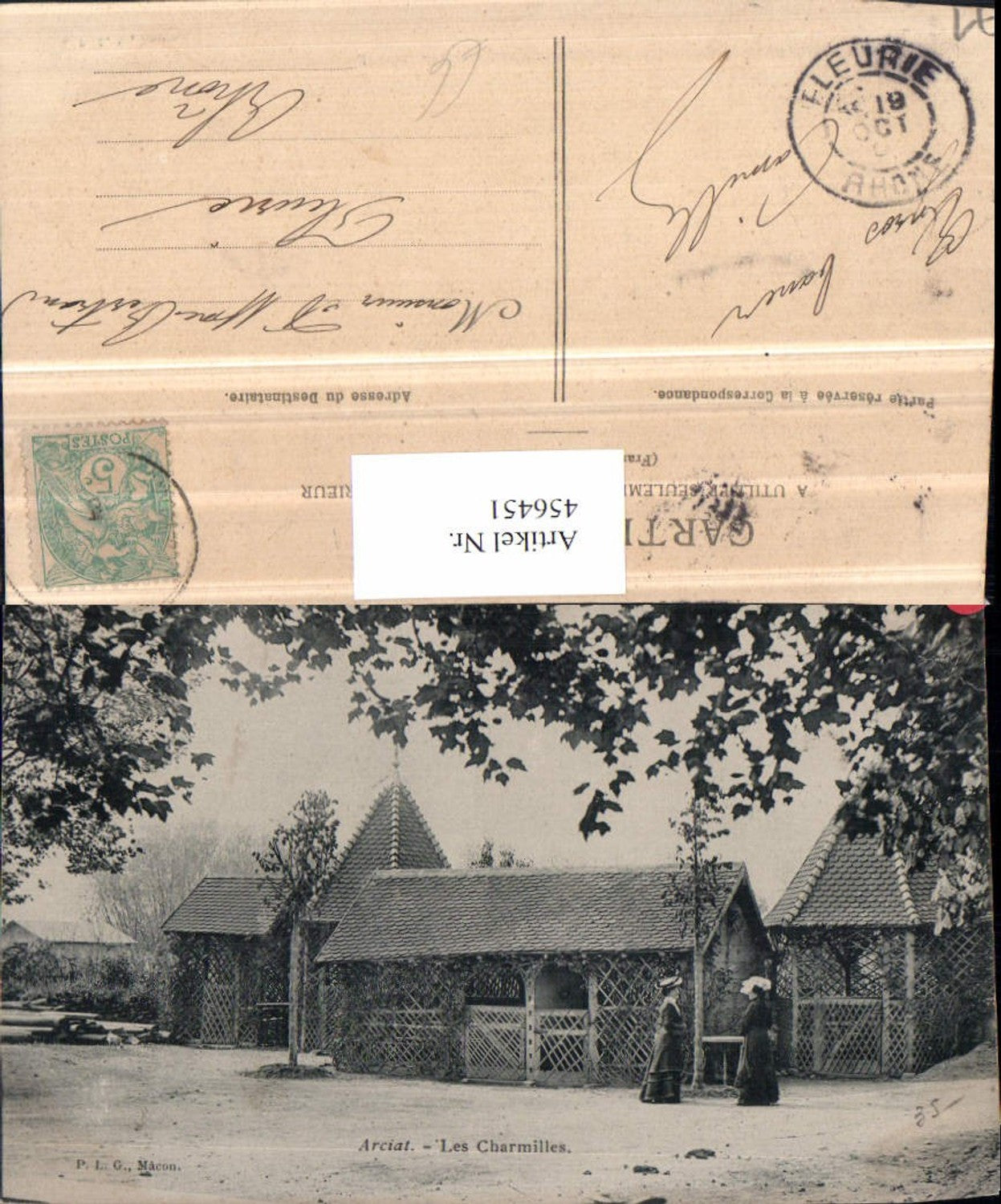 456451,Burgund Saone-et-Loire Arciat Les Charmilles Lauben