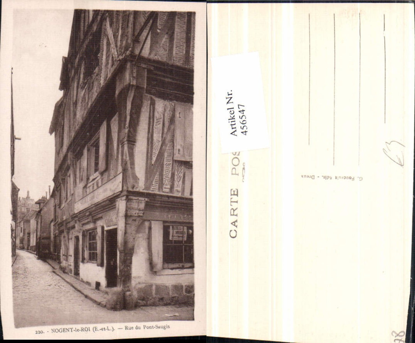 456547,Centre Eure-et-Loir Nogent-le-Roi Rue du Pont-Saugis Straßenansicht