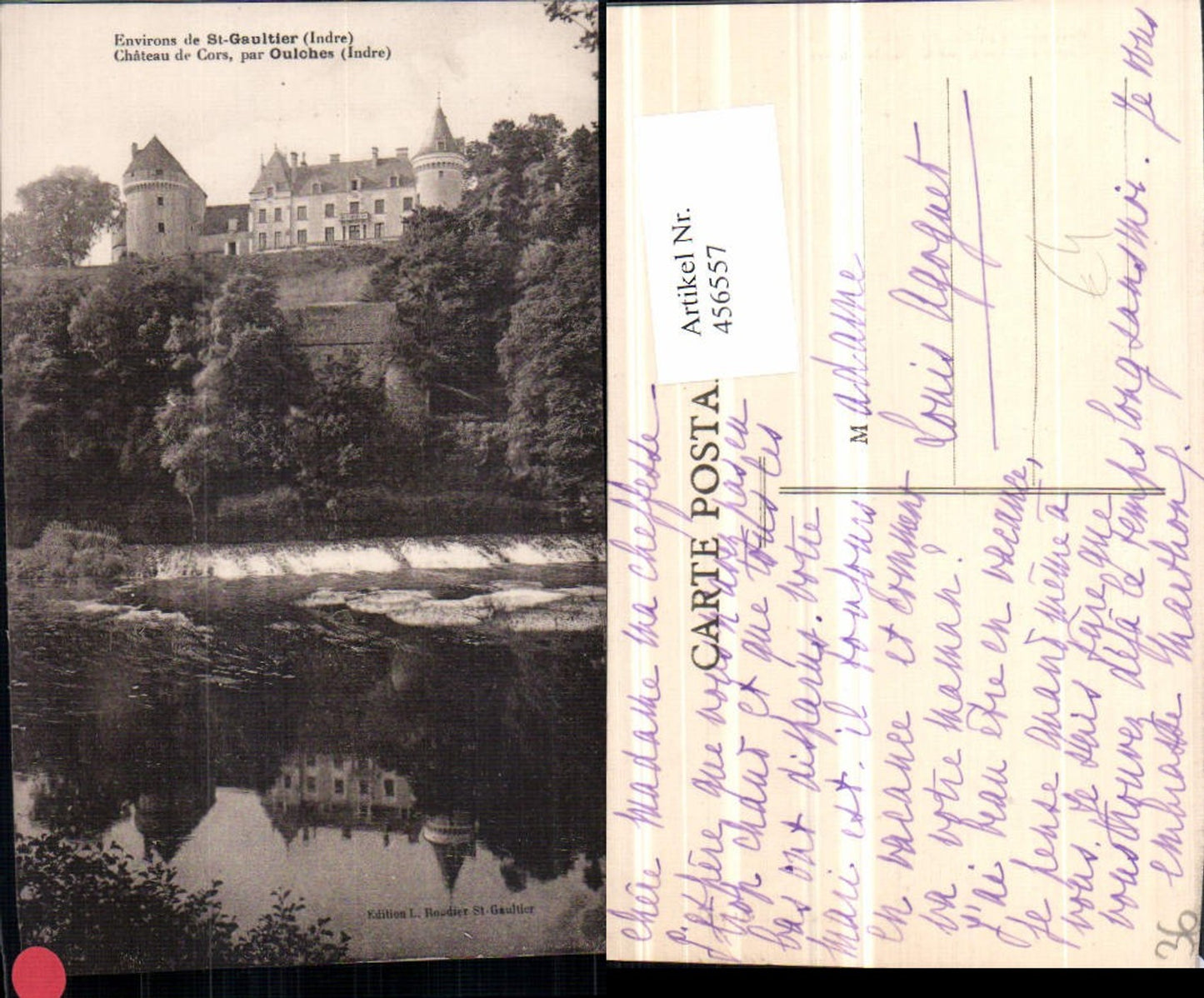 456557,Centre Indre St-Gaultier Chateau de Cors Schloss
