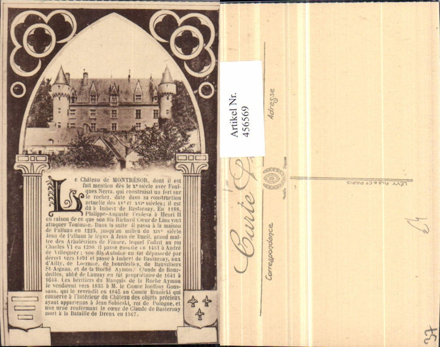 456569,Centre Indre-et-Loire Montresor Chateau Schloss Text