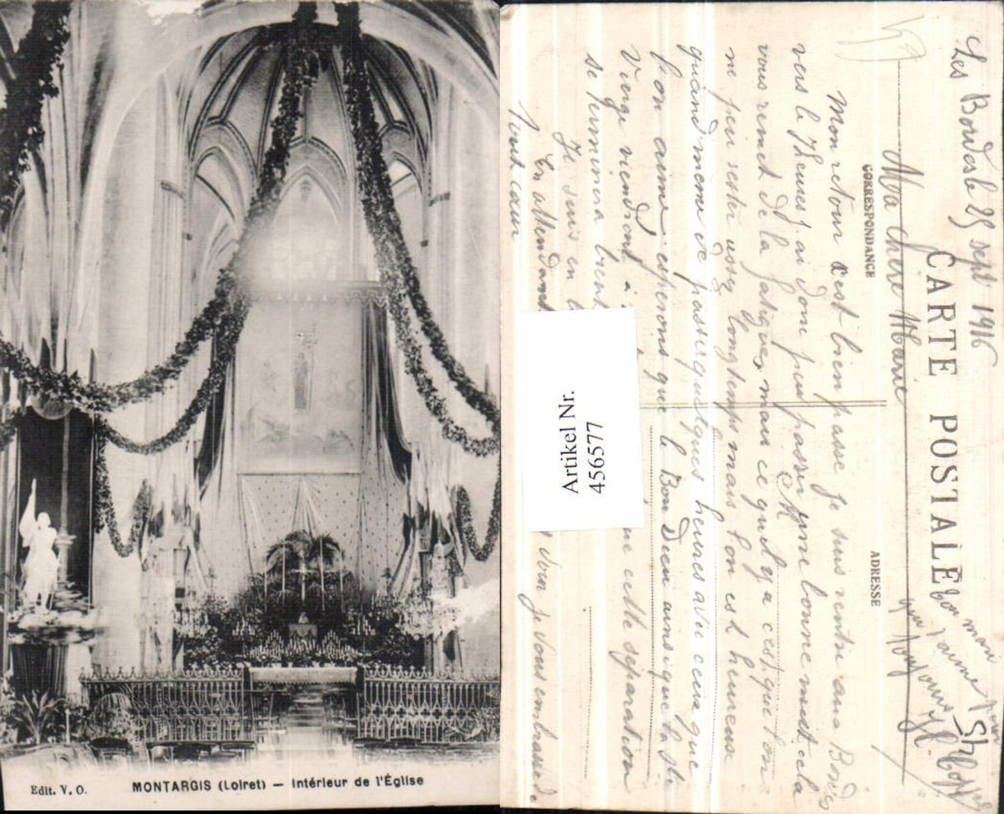 456577,Centre Loiret Montargis Interieur de Eglise Kirche Altar