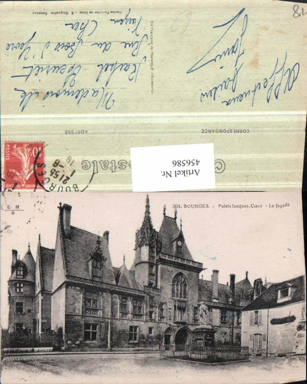 456586,Centre Cher Bourges Palais Jacques Coeur Palace