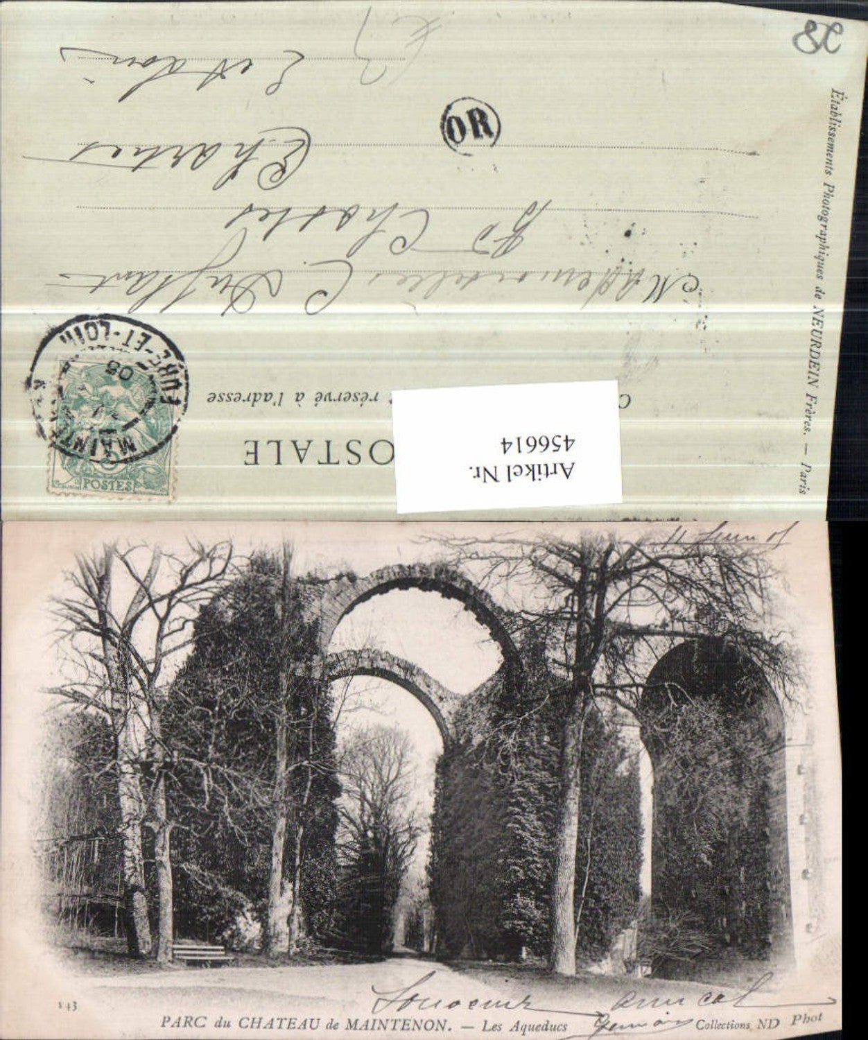 456614,Centre Eure-et-Loire Parc du Chateau de Maintenon Aqueducs Aquädukt