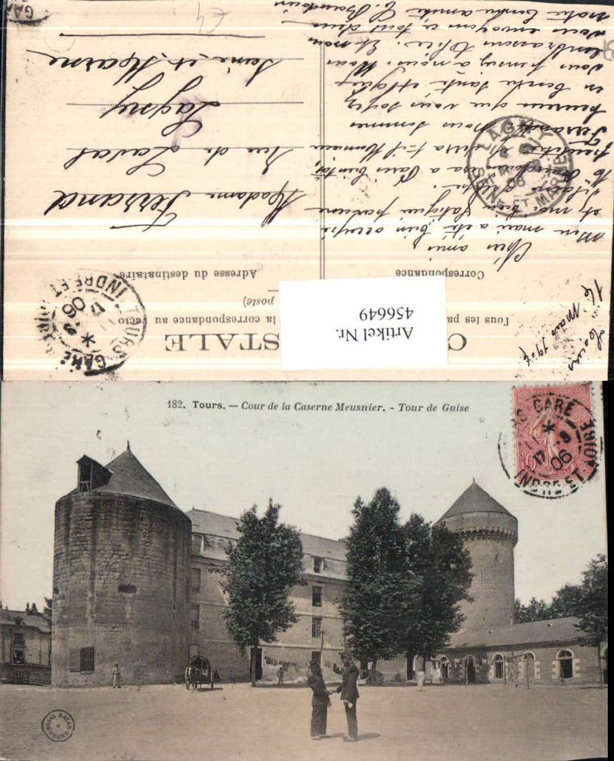 456649,Centre Indre-et-Loire Tours Cour de la Caserne Meusnier Kaserne