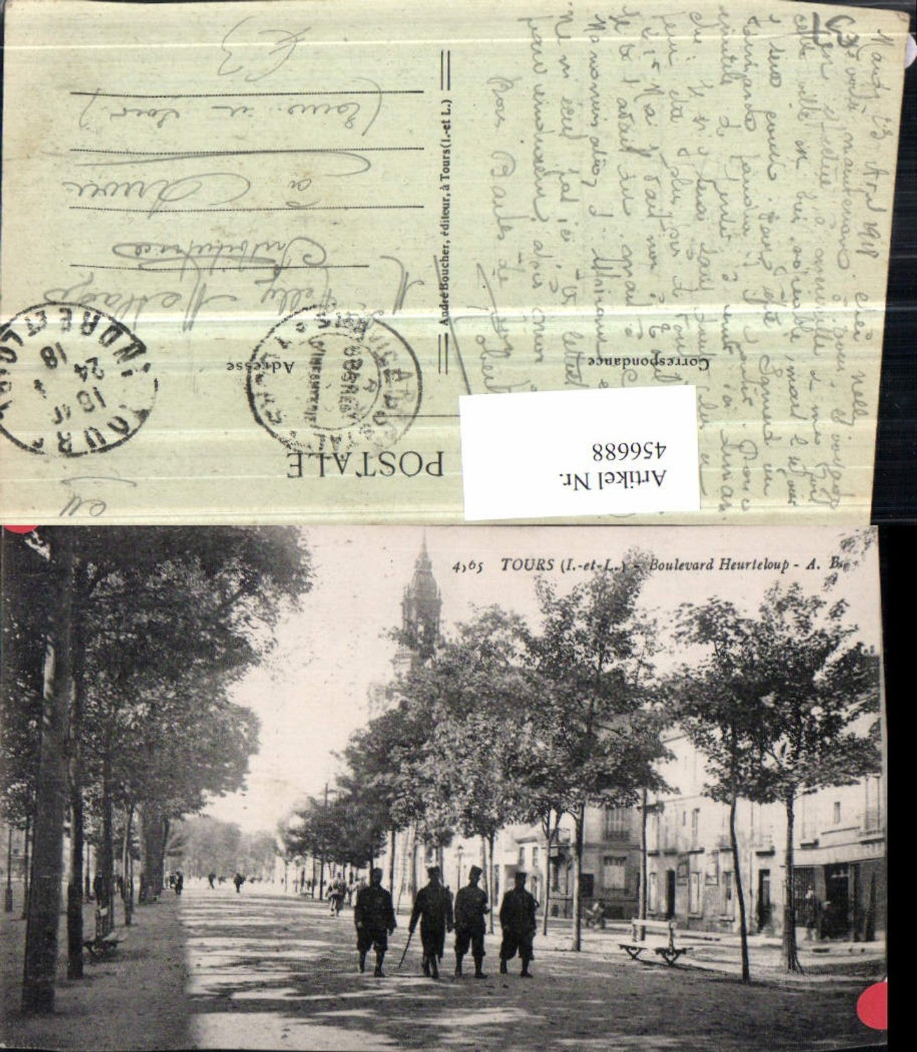 456688,Centre Indre-et-Loire Tours Boulevard Heurteloup Straßenansicht