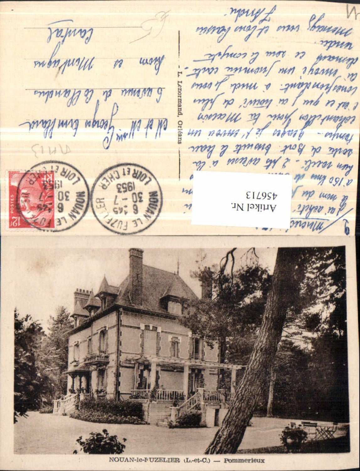 456713,Centre Loire-et-Cher Nouan-le-Fuzelier Pommerieux Villa