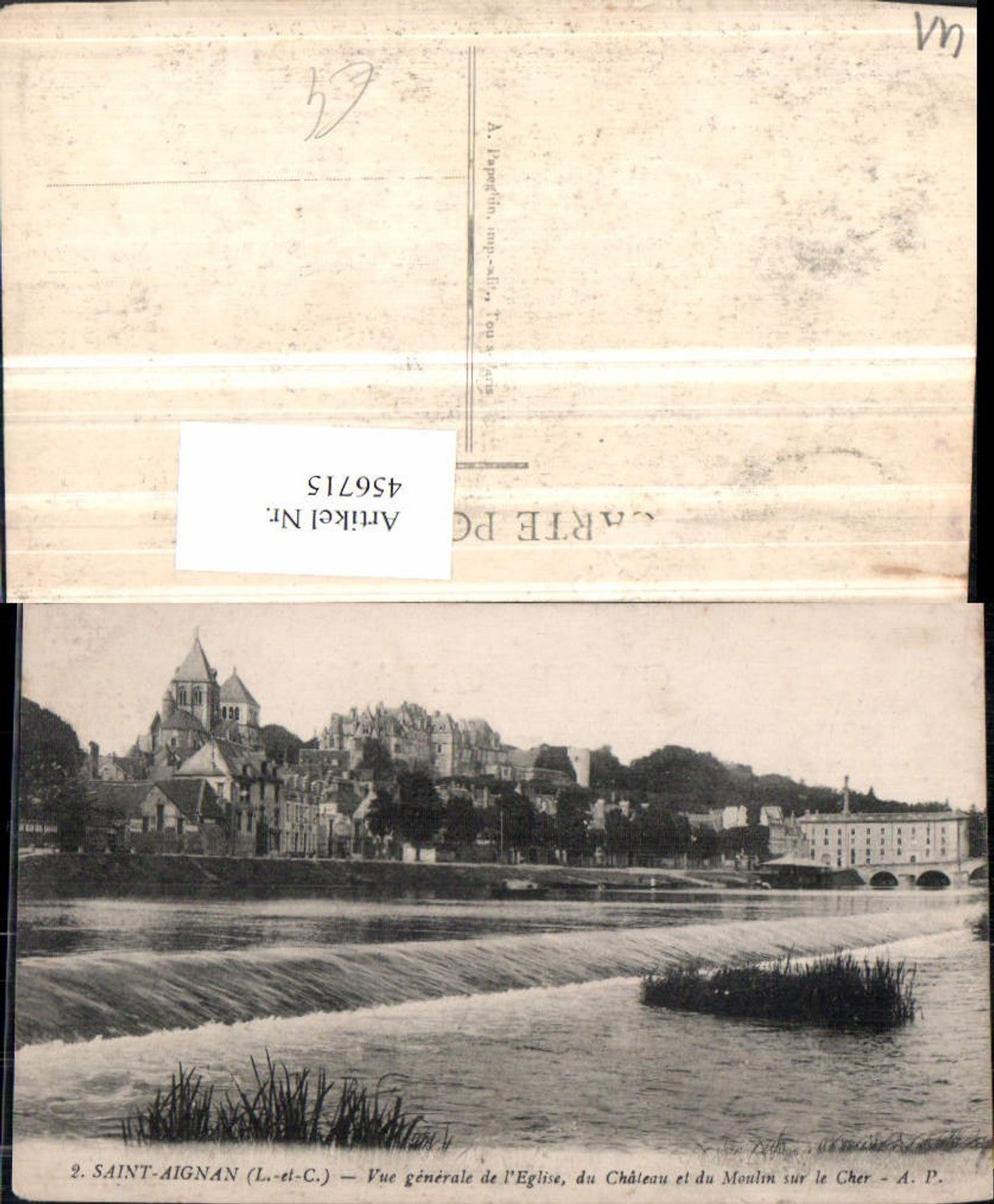 456715,Centre Loire-et-Cher Saint-Aignan Vue generale de Eglise Wehr Kirche