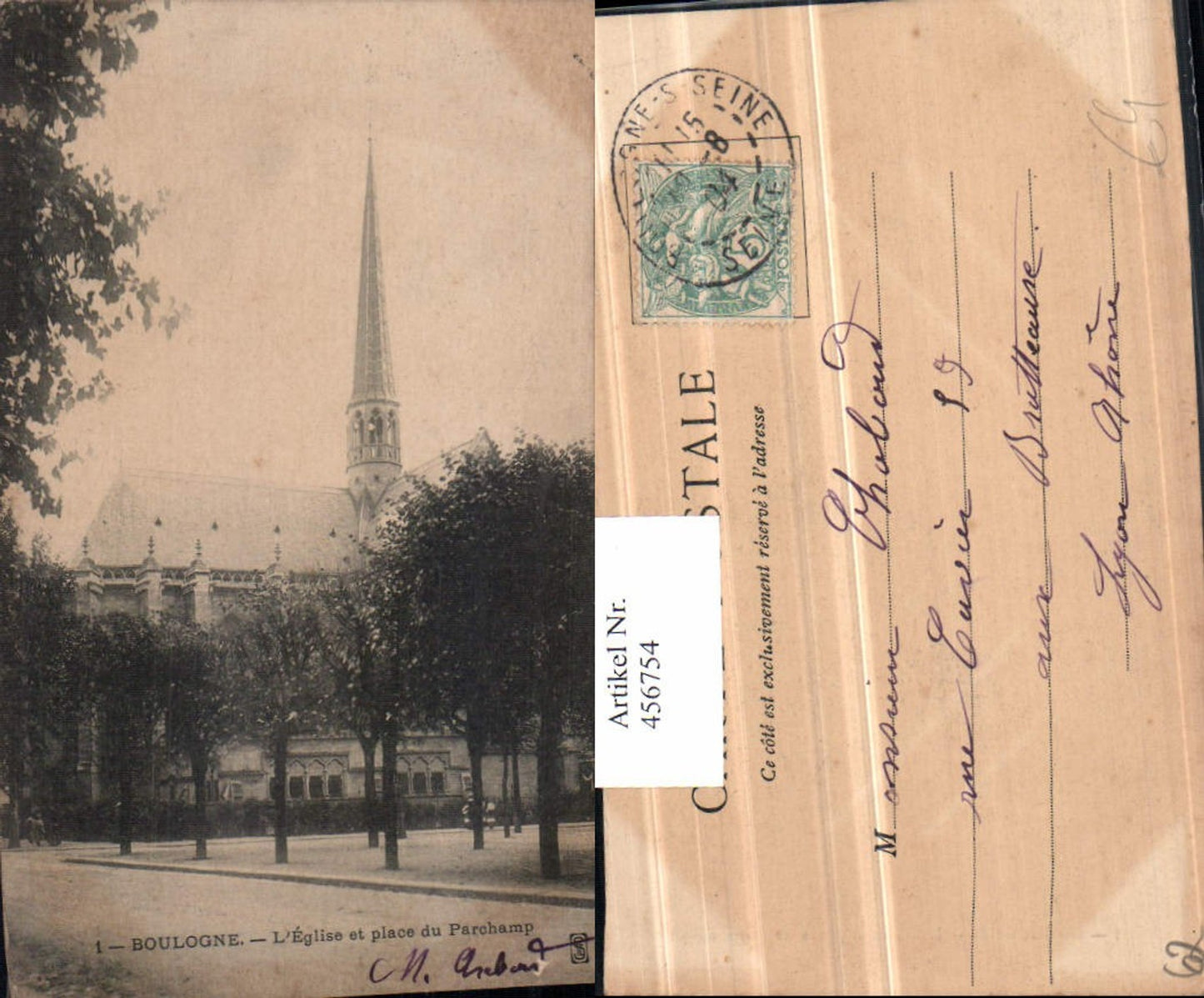 456754,Nord-Pas-de-Calais Pas-de-Calais Boulogne Eglise Kirche