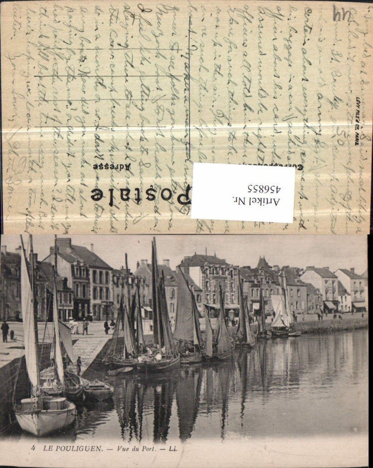 456855,Pays de la Loire Loire-Atlantique Le Pouliguen Vue du Port Hafen Boote